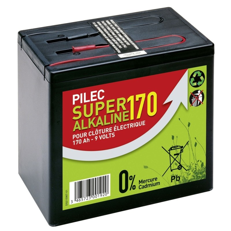 Pile de cloture Alcaline 170 AH
