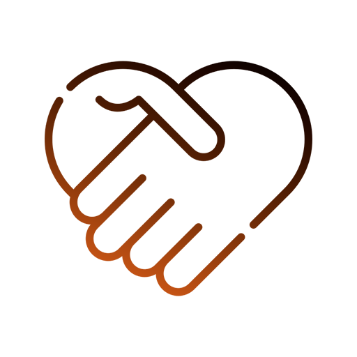 Pictogramme mains coeur